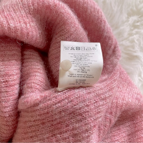 Sezane Pink Women's Sweater Cardigan - Picture 15 of 16